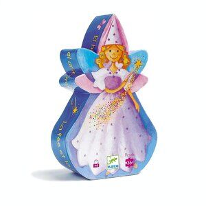 Djeco Silhouette Puzzle - Fairy Princess & Unicorn Jigsaw Puzzle 36 pieces